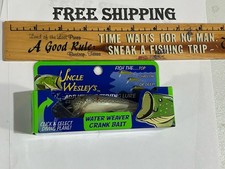 DISCONTINUED Uncle Wesley’s WATER WEAVER Crank Bait ADJUSTABLE FISHING LURE NOS