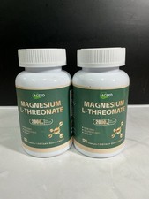 2 PACK Magnesium L Threonate - 120x Capsules - 2000 MG per Serving - Non-GMO