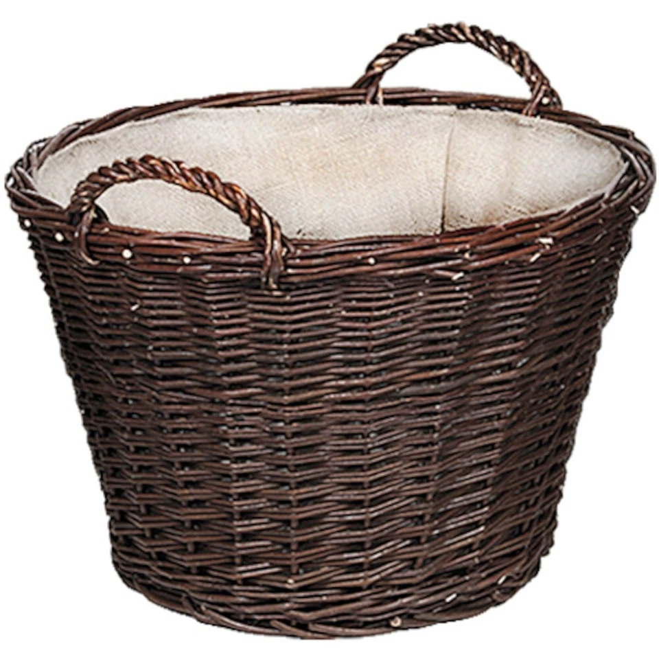 Panier en Osier Du Jardin Corbeille de Fruits Récolte à Pommes Terre Avec Jute Ø - Photo 1/1