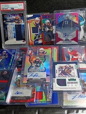 New England Patriots Lot Of 17 Trading Cards,Patches,Autos,Numbered,See Pics