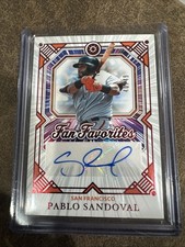 2025 Panini Boys of Summer Fan Favorites Signatures Pablo Sandoval #11 Red /49 