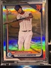2024 BOWMAN CHROME #BCP-227 VLADIMIR ASENCIO 1ST BOWMAN REFRACTOR /499 *RC