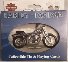 Harley-Davidson Collectable Tin & Playing Cards 2001  2 Decks