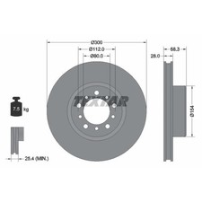Disque de frein Mercedes 450