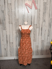 Coco & Sky Floral Smocked Maxi Dress  Ruffle Straps, Tiered Skirt, Boho Cottagec