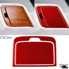 Rear Water Cup Holder Panel Cover Trim For Toyota Camry 2006-11 Red Carbon Fiber