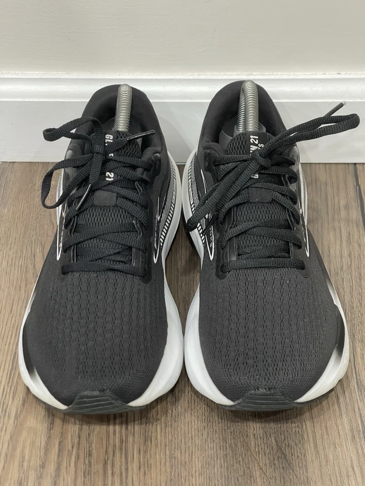 Brooks Glycerin GTS 21 Black White Running Athletic Shoes Womens Size 8.5 D Wide - Image 4 of 4