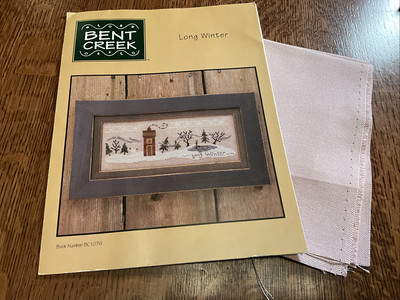 OOP Bent Creek Long Winter Ice Skating Snowflakes Counted Cross Stitch Pattern