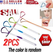 2 Pcs Tongue Scraper Cleaners - Tongue Cleaning for Fresh Breath  Healthy Gums
