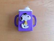 Vtg Danara Snoopy Joe Cool Juice Box Holder Sippy Cup Baby Toddler Peanuts