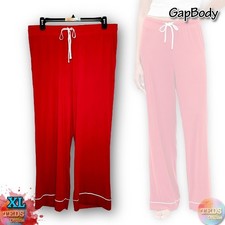 NWT Gap GapBody Women's XL Soft Modal Pajamas Pants ONLY, G1047XCLMA Modern Red