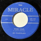 GARAGE Les Chanceliers I'LL BE BACK Miracle 45 rare French BEATLES cover Canada