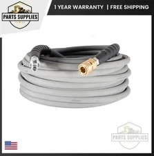 85.238.115 BE 3/8" x 100' Gray Non Marking Rubber Pressure Washer Hose 4000PSI