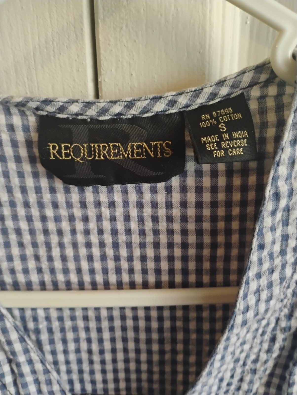 Requirements Vintage Patchwork Plaid Sleeveless B… - image 2