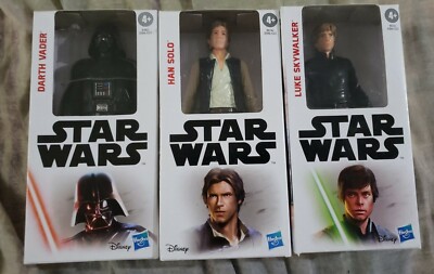 Star Wars Action Figure Darth Vader 6 inch Hasbro Luke Skywalker Han Solo 