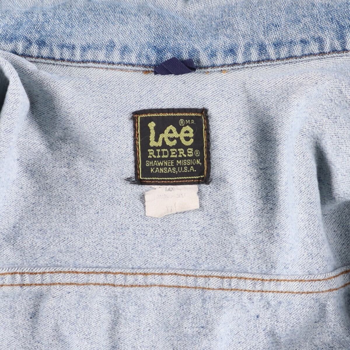 Lee RIDERS 90's オールド デニムジャケット 日本製 90年代 LEE RIDERS リー ライダース ケミカルウォッシュ デニム