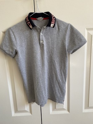 grey gucci polo