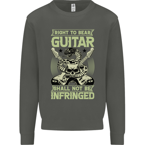 Derecho A Oso Guitarra Rock N Roll Música Niños Jersey Sudadera - Imagen 69 de 92