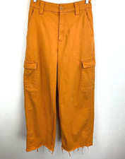 BDG Urban Outfitters Cargo Pants High Rise Golden Yellow Women's Size M Wide Leg