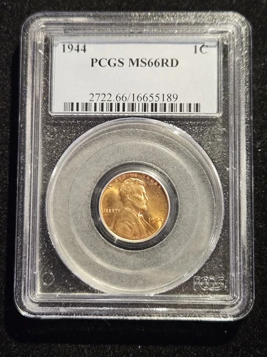 1944 Lincoln Wheat Cent PCGS Certified MS66 RD