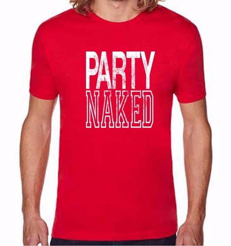 MAGLIETTA UOMO STAMPATA FESTA NUDA DIVERTENTE MMA VINTAGE LETTERING GRAPHIC DESIGN T-SHIRT - Foto 5 di 18