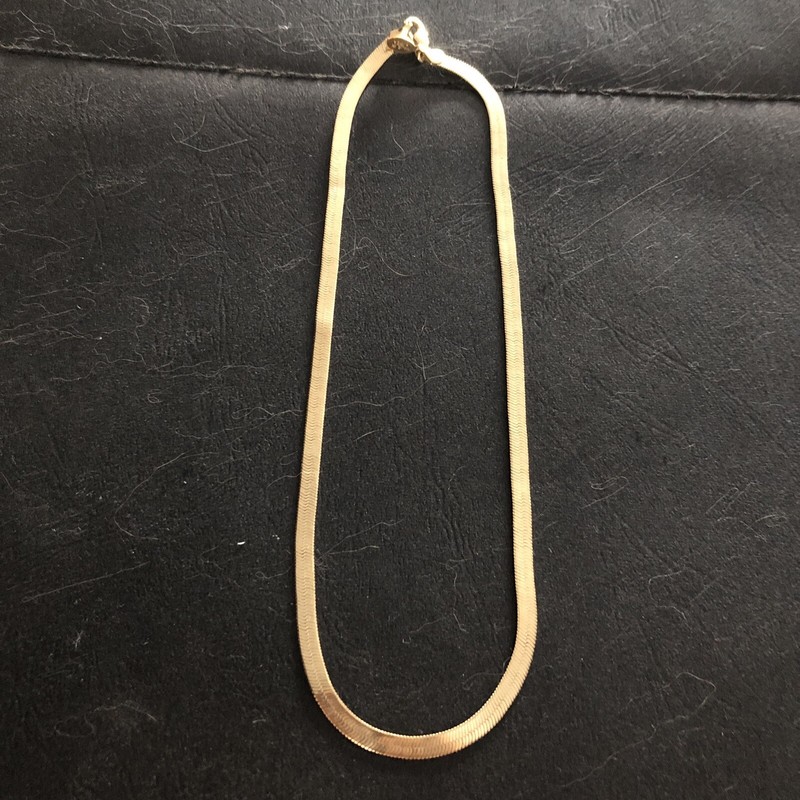 American Showcase Gold Tone Herringbone Necklace