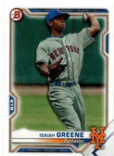 Isaiah Greene New York Mets 2021 Bowman Prospect