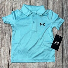 Under Armour Baby Boys Bright Blue Polo Shirt NEW