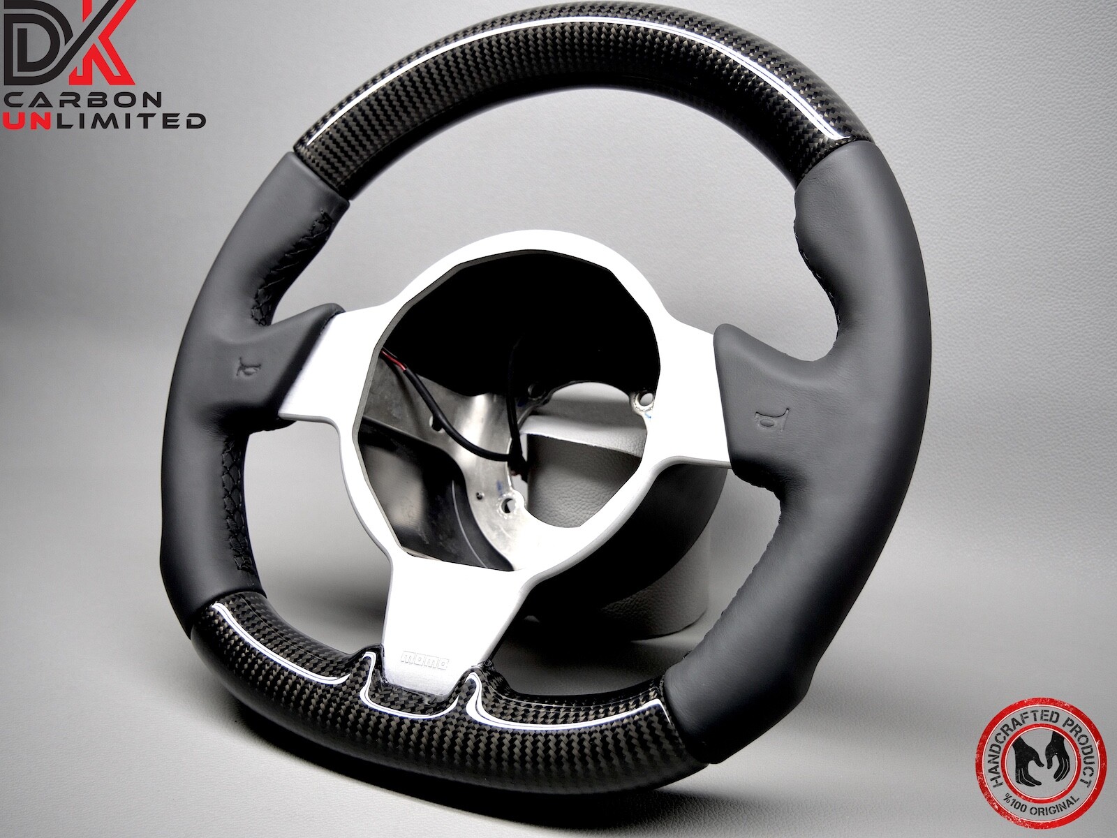 Lotus Series 3 Exige Elise Black Stitch No Ring Napa Carbon Steering Wheel v2