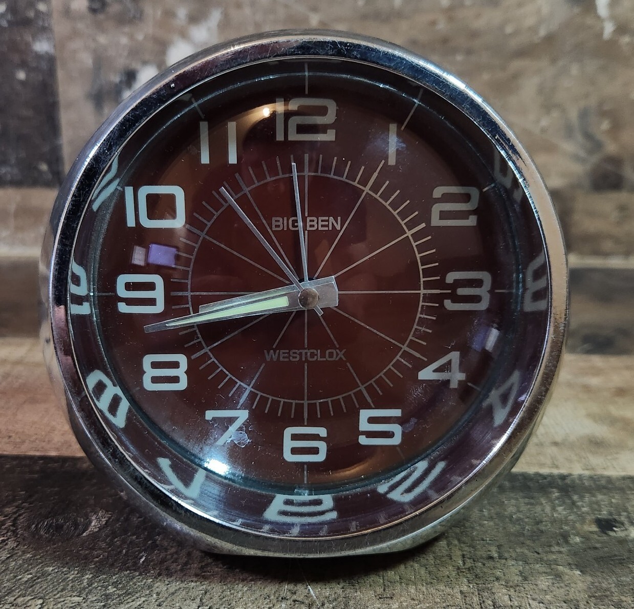 Westclox Luminous Large Big Ben Red Alarm Clock Glow in Dark Light Up Button featured image