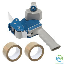 Heavy Duty TAPE GUN Dispenser BOX Packing 66M Roll BUFF BROWN Tape PACKAGING