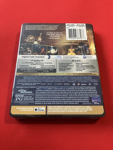 BeauTy And The BeasT (2017 film): 4K+blu-ray+d/c sTeeLBooK "MiNT" 🌹BRaND NeW🌹 - Picture 12 of 20