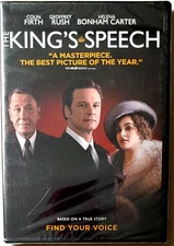 The King's Speech [DVD] Widescreen, 2010, Anchor Bay/Weinstein Co.  - BRAND NEW