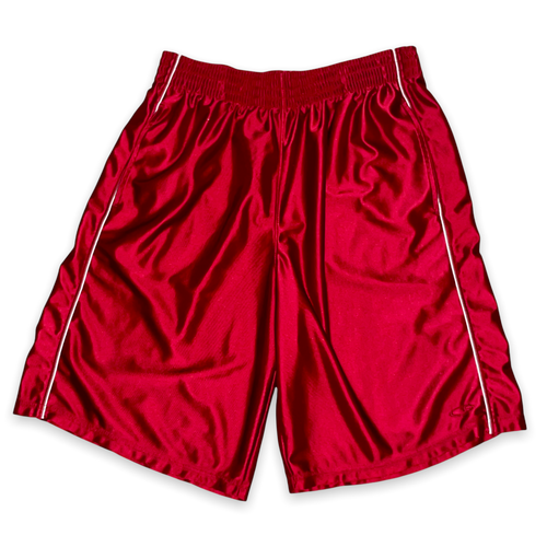 Rare Champion C9 Dazzle Basketball Shorts Shiny Silky Ribbon Red Large - Picture 5 of 10
