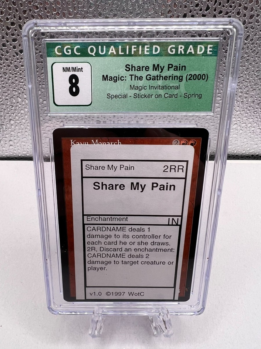 Share My Pain MTG Invitational Playtest Card CGC Graded Misprint/Rarity | eBay Share My Pain MTG Invitational Playtest Card CGC Graded Misprint/Rarity | eBay
