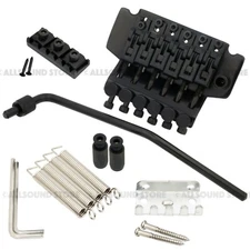 Floyd Rose Lic. Double Locking Tremolo Guitar Bridge w/ Steel Saddles - BLACK
