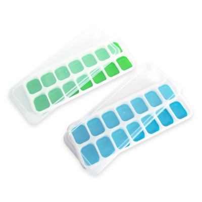 2 Stück Eiswürfelform 25x9x3cm Silikon leicht zu lösen, flexible Eiswürfelformen BP