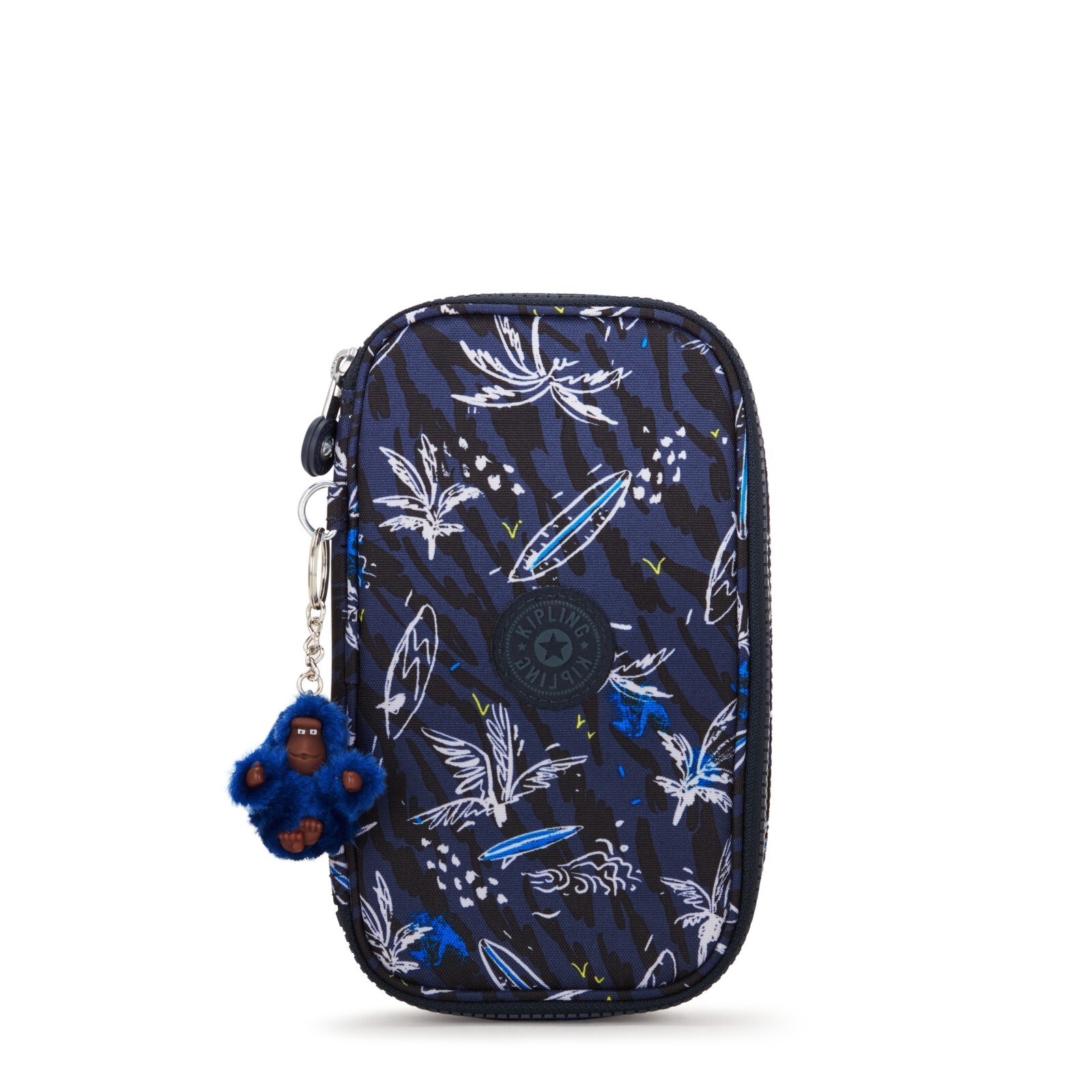 Kipling 50 PENS Pen Case in Surf Sea Prt RRP £34