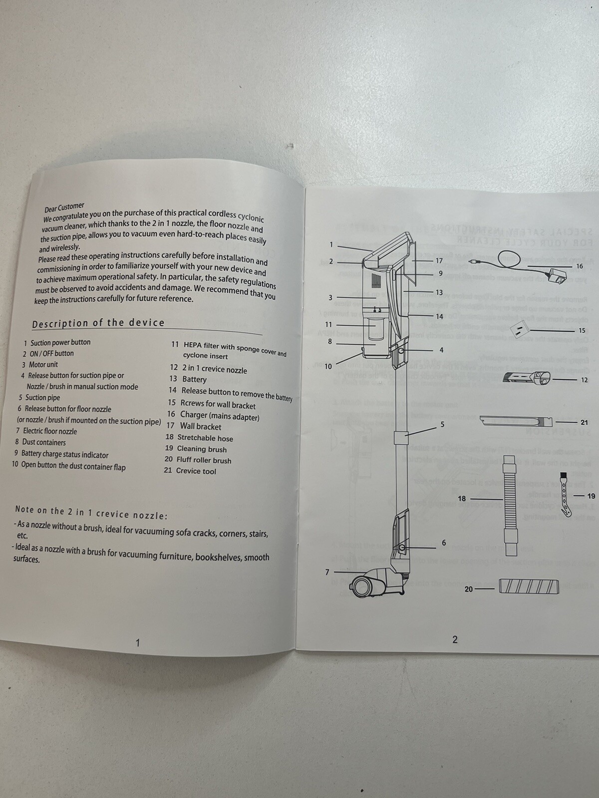 Sancorp by WHALL. Batterycyclone vacuum cleaner. EV691H. Red/black