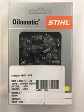 46RM 108 STIHL 36 IN 404 .063 CHAINSAW CHAIN 108 drive lengths ms 880 AGGRESSIVE