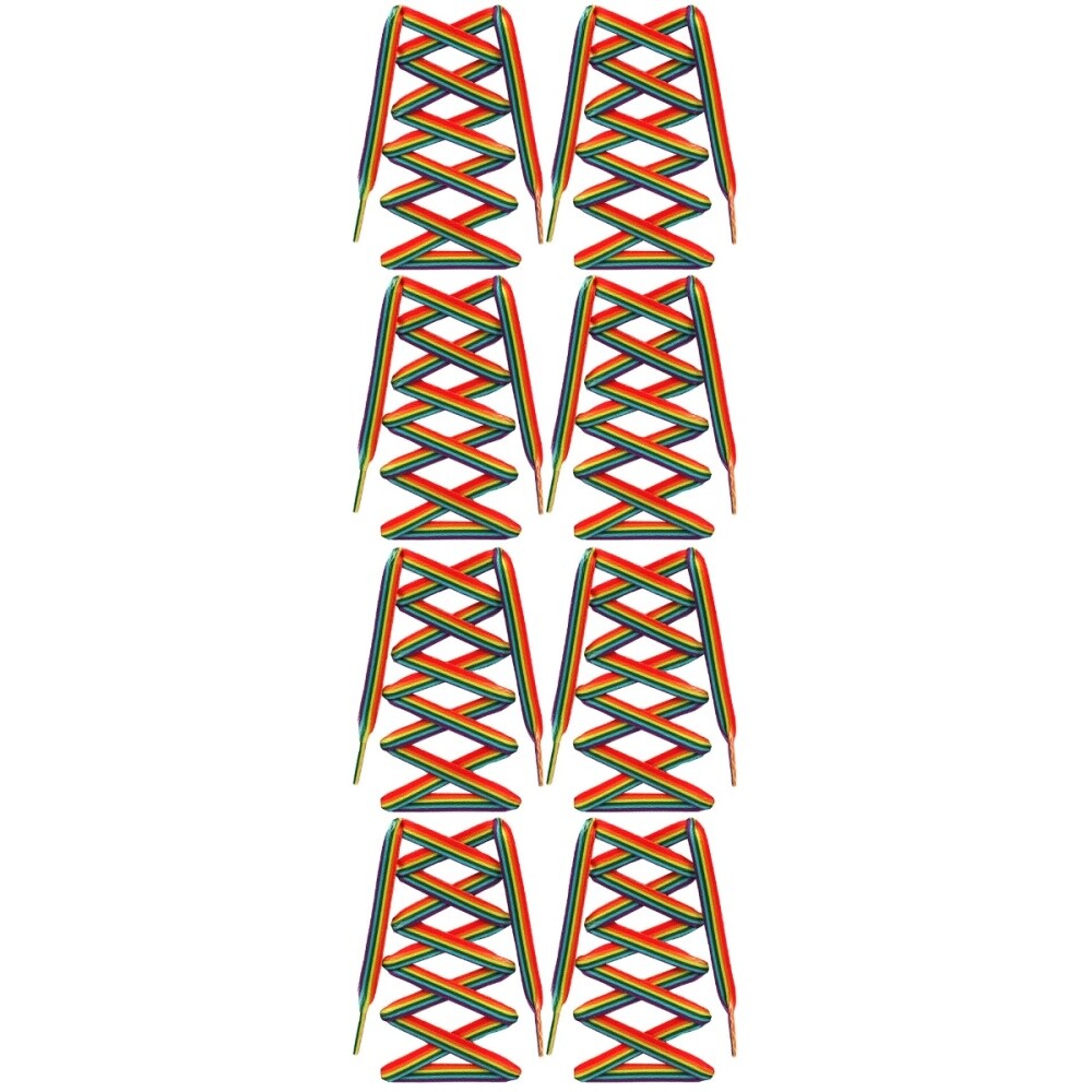 APL Set 2 Lacci Arcobaleno Miss Lacci di Ricambio Colorati per Sneakers