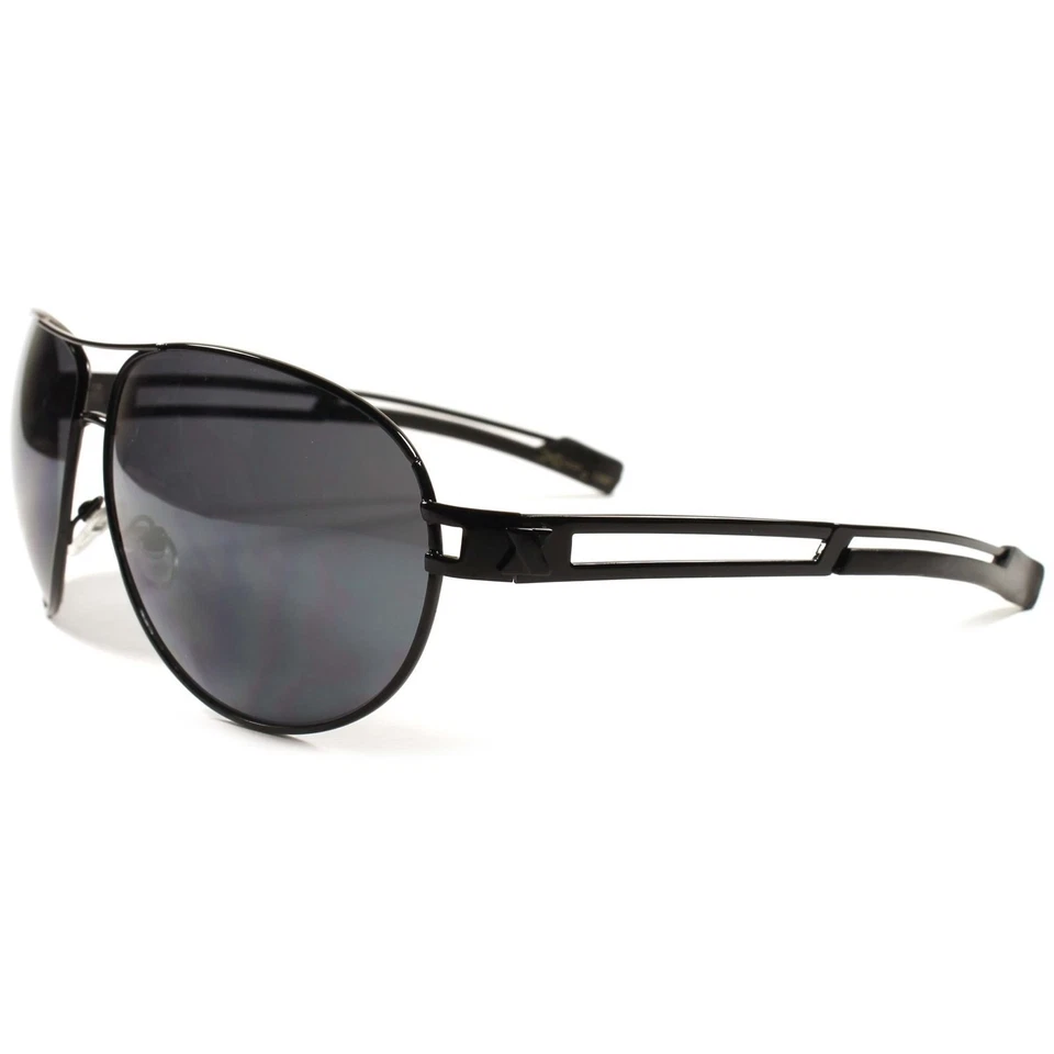 Gafas de sol negras de diseño X-Loop para hombre y mujer geniales estilo militar de gran tamaño Foto 4 de 4