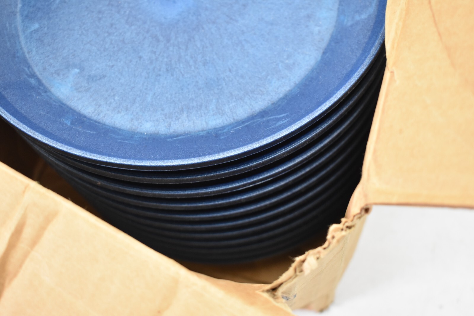 Lot of 11 Aladdin Temp-Rite Base insul-Max 9" Blue Thermal Durable Plastic