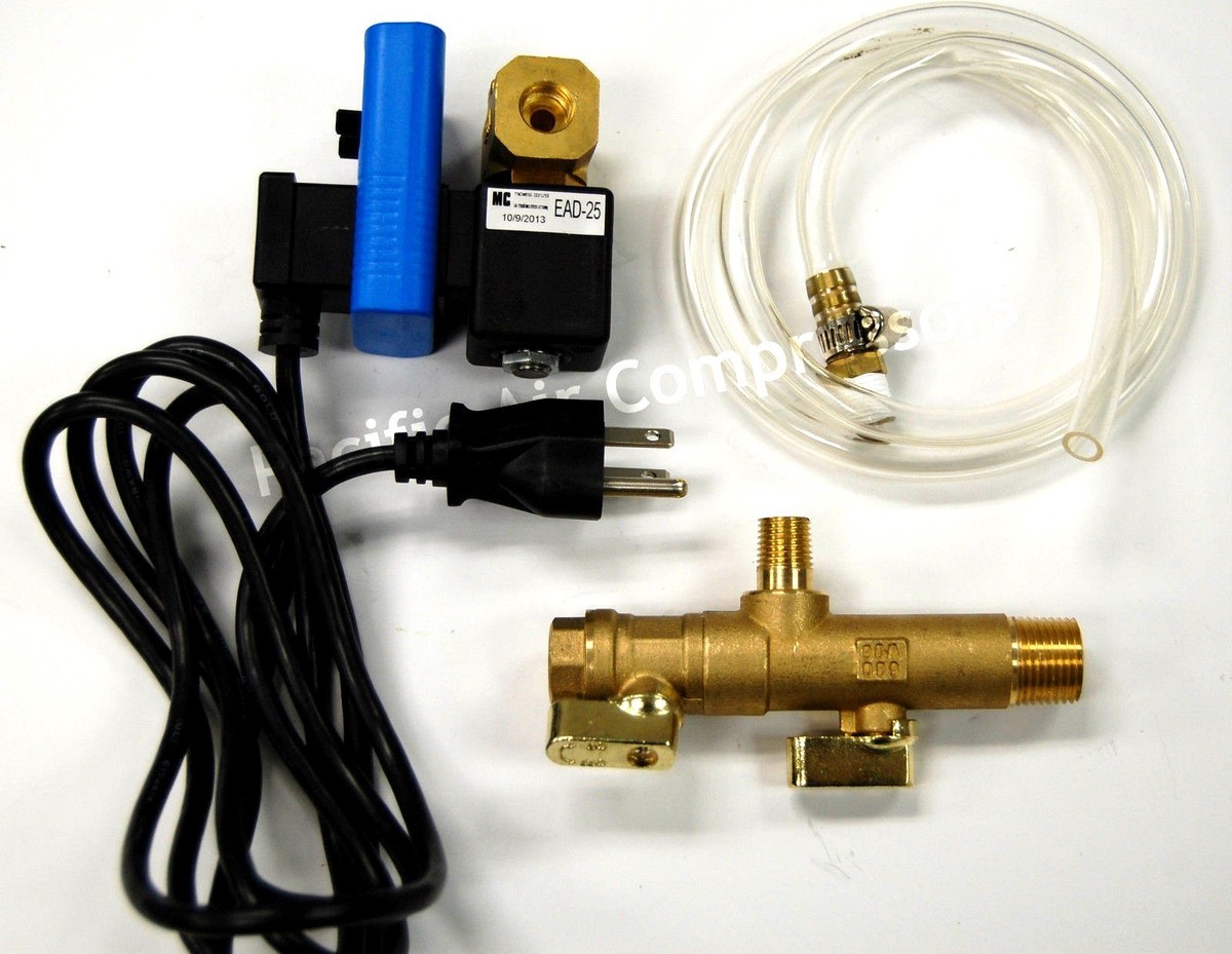 AIR COMPRESSOR TANK DRAIN TIMED ELECTRIC CONDENSATE DRAIN