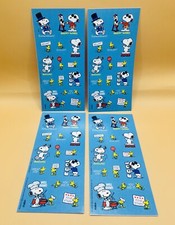 Lot 4 Peanuts Snoopy Woodstock Hallmark Cards Inc. Sticker Sheets