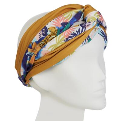 Sassy Jones Print Multicolor Turban Headband Reversible  display picture 2