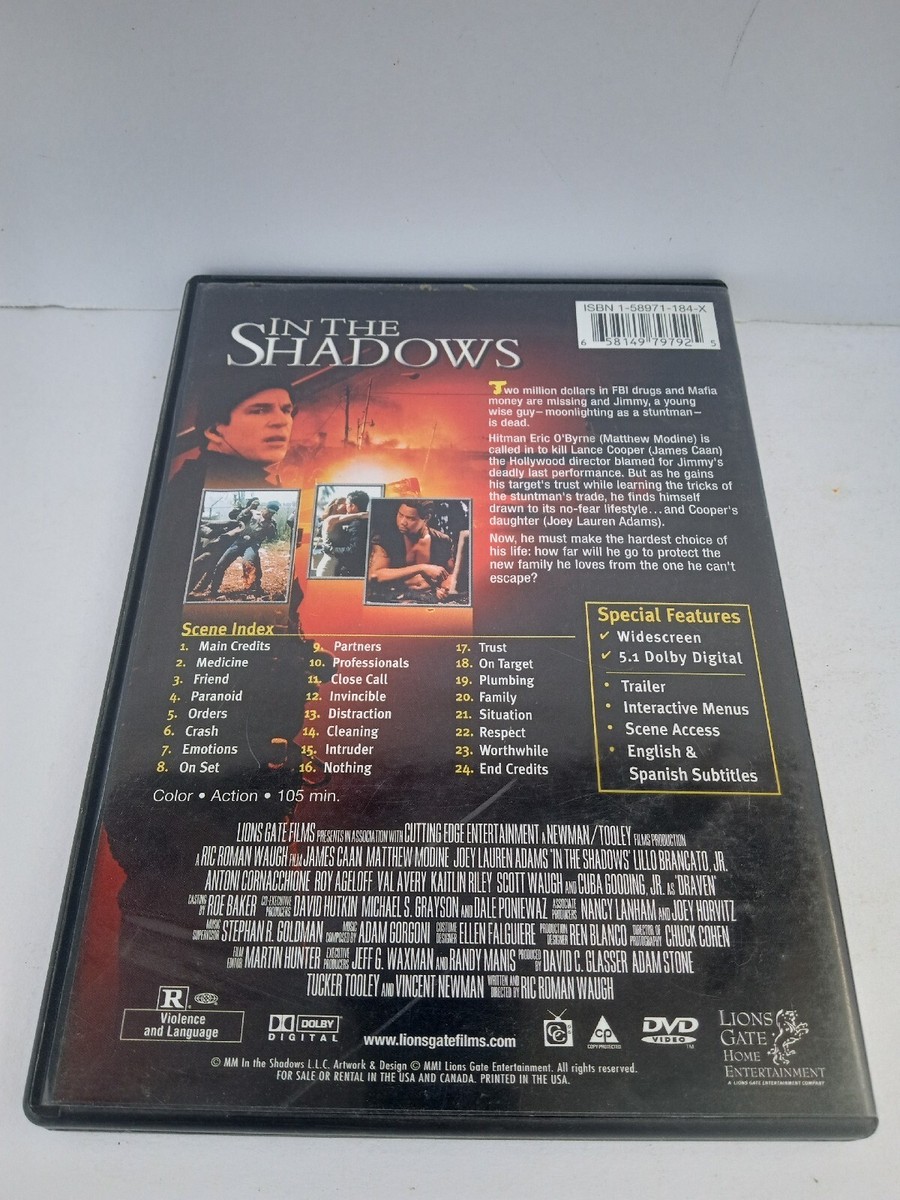 In the Shadows DVD 2001 Lionsgate James Caan Matthew Modine Cuba