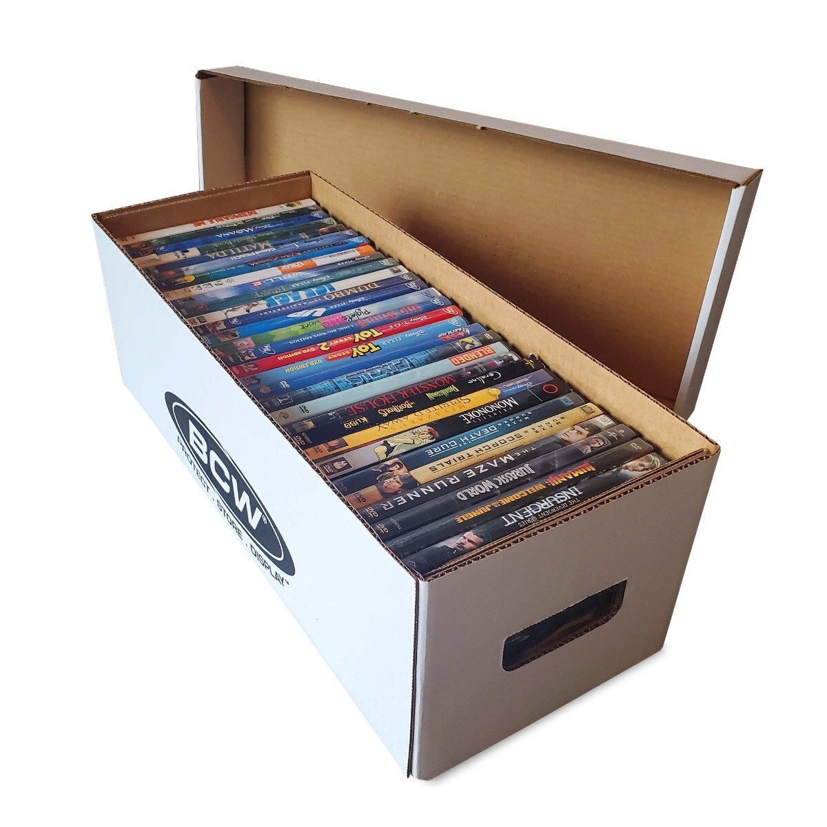 X2 BCW Media Storage Boxes Holds DVD Video Games PS XBOX Manga Durable Cardboard