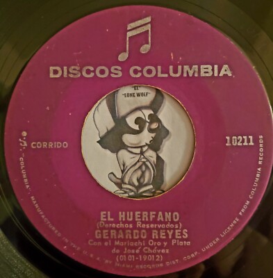 ''Tejano Tex Mex Chicano''   Gerardo Reyes   El Huerfano    Rare 45''