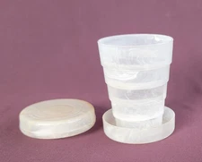 Stanley Home Products Stanhome Vintage Celluloid Collapsible Travel Purse Cup